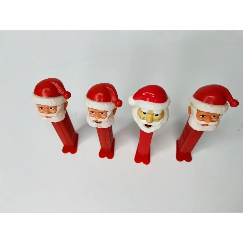Pez Dispenser Santa Claus Bundle Set Of 4 Great To Collect Vintage